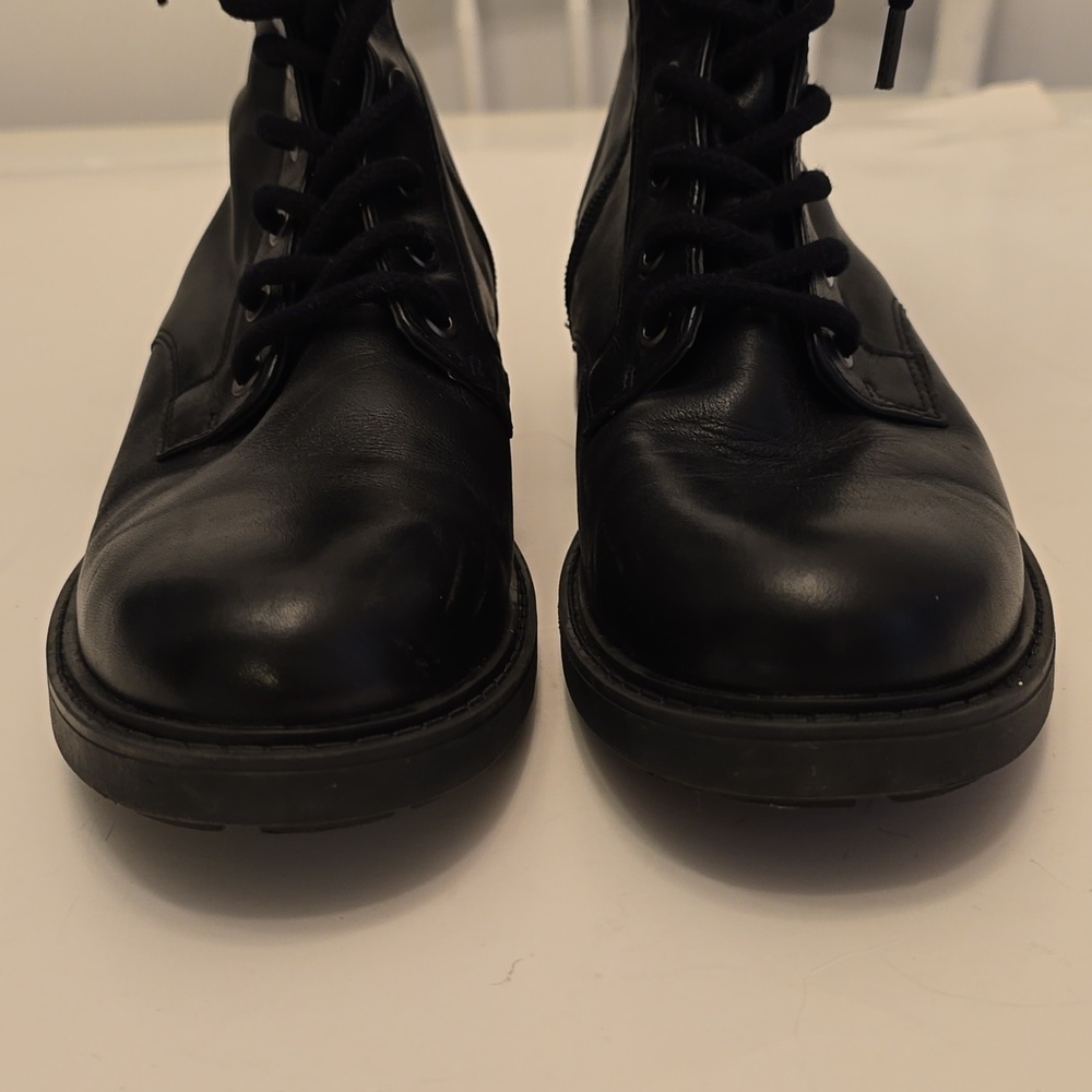 Clarks Women's Orinico Style Lace Up Zipper Black Leather Boots Size 10 M - Picture 5 of 17